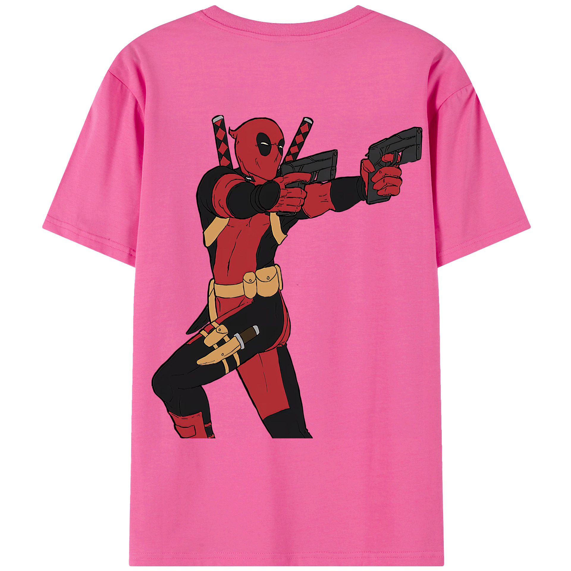 （画像用） Deadpool デッドプール レディース半袖Tシャツ(バックプリント)